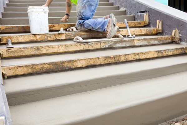 Concrete Steps Pouring in Westerville
