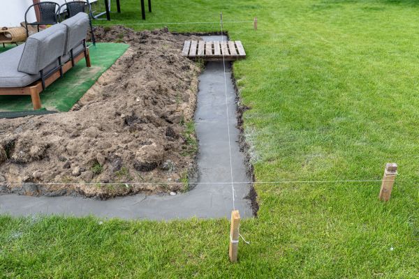 Cement Footer Installation in Westerville